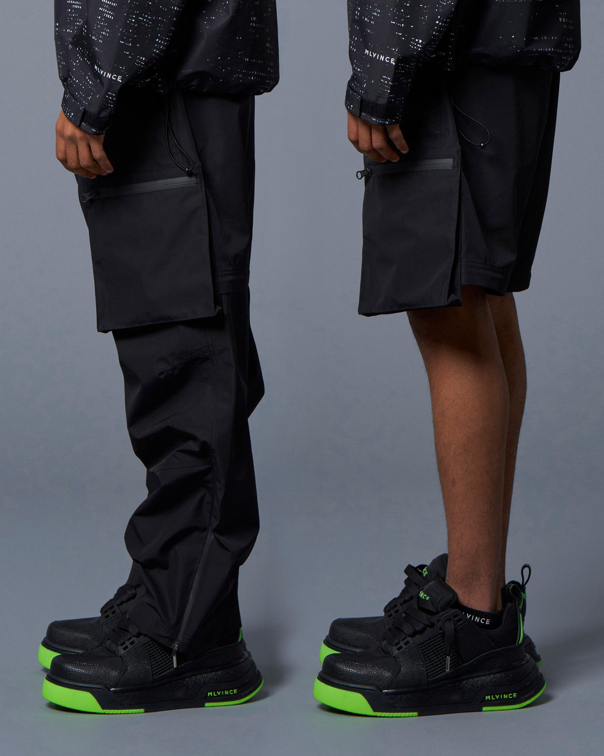 2WAY UPTOWN CARGO PANTS - BLACK