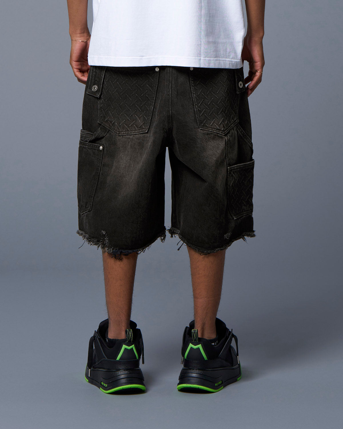 DOUBLE KNEE HOLSTER SHORTS - BLACK