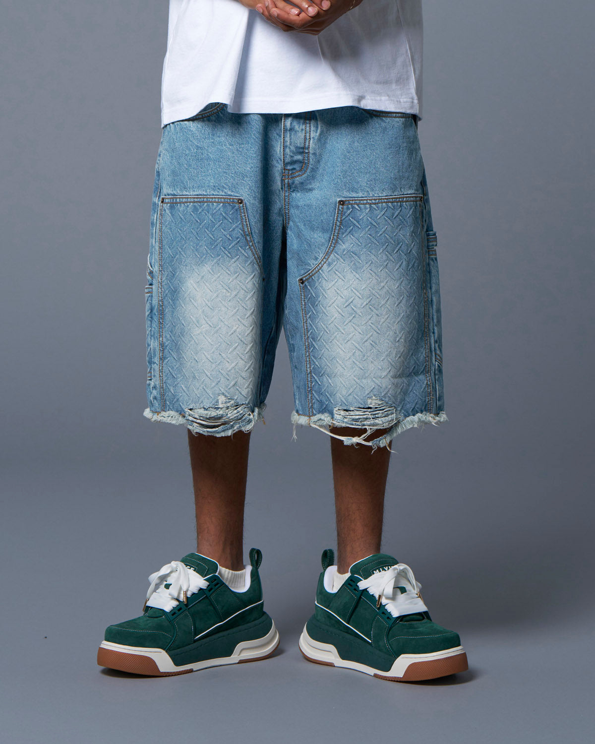 DOUBLE KNEE HOLSTER SHORTS - INDIGO