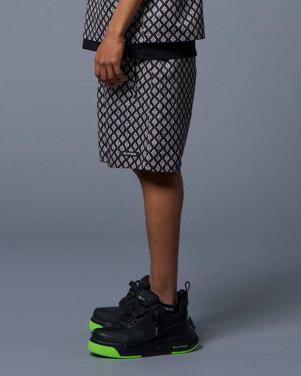 MONOGRAM SHORTS - BLACK