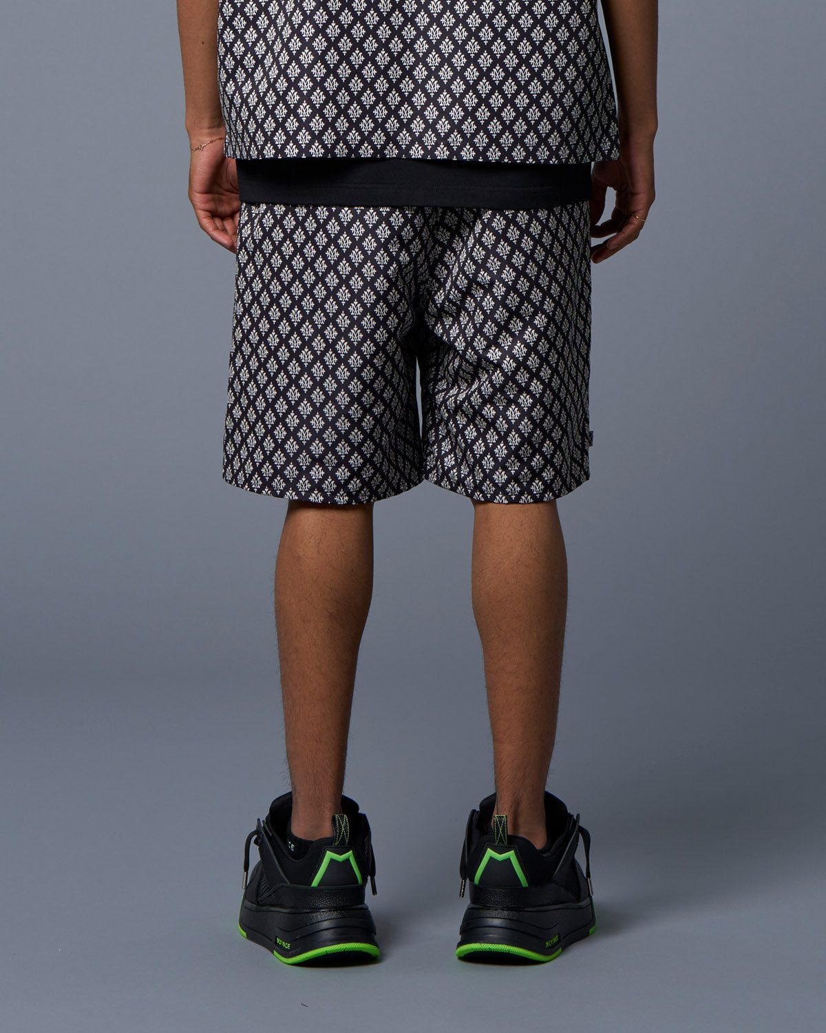 MONOGRAM SHORTS - BLACK
