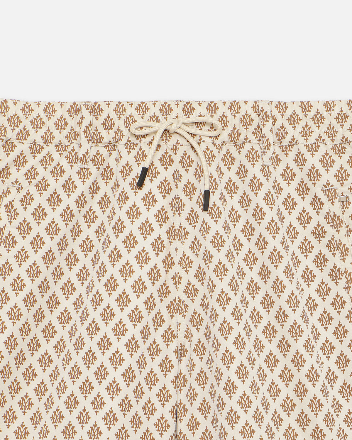 MONOGRAM SHORTS - CREAM