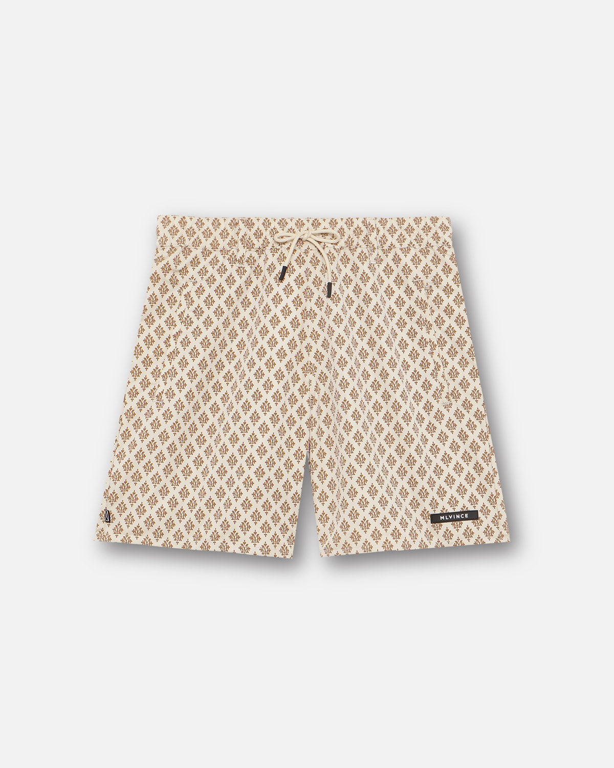 MONOGRAM SHORTS - CREAM