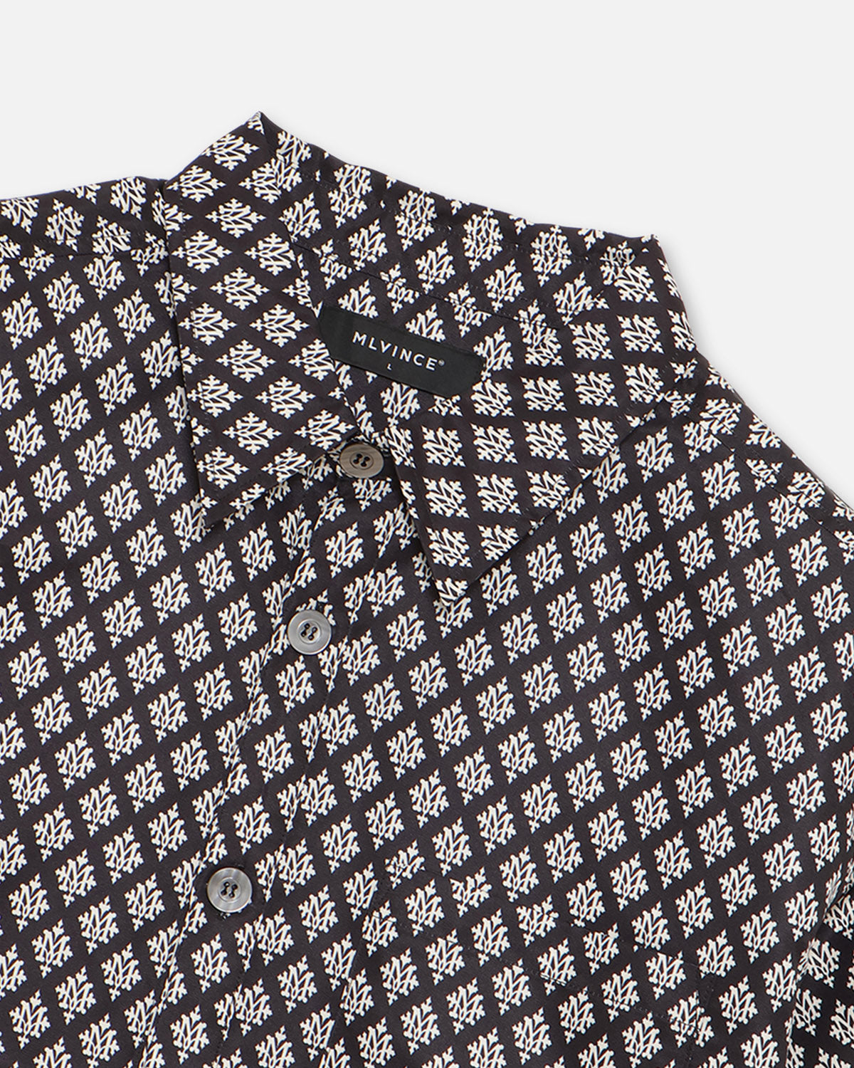 MONOGRAM S/S SHIRTS - BLACK