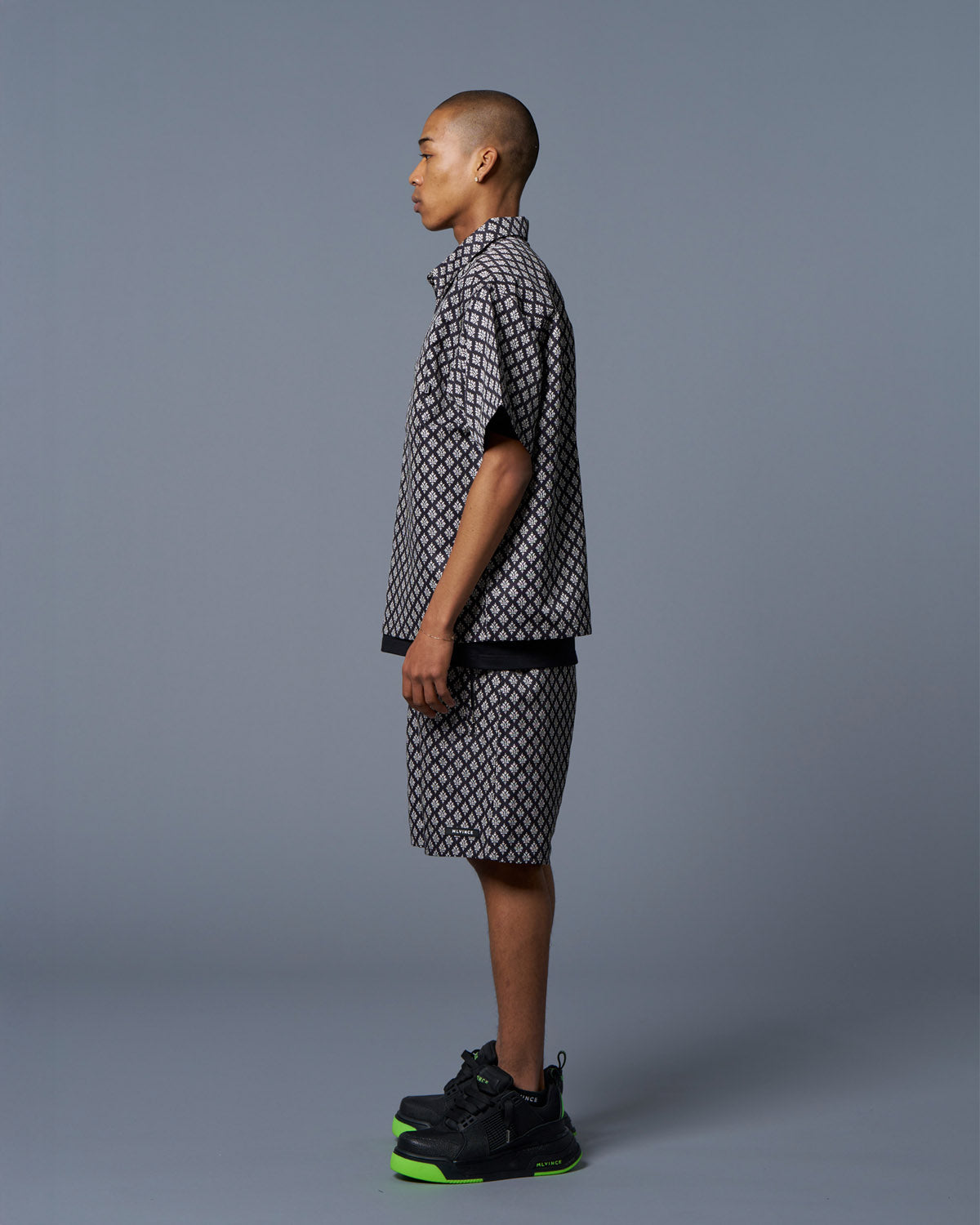 MONOGRAM S/S SHIRTS - BLACK