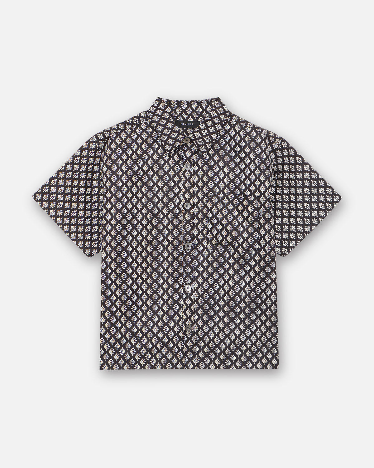MONOGRAM S/S SHIRTS - BLACK