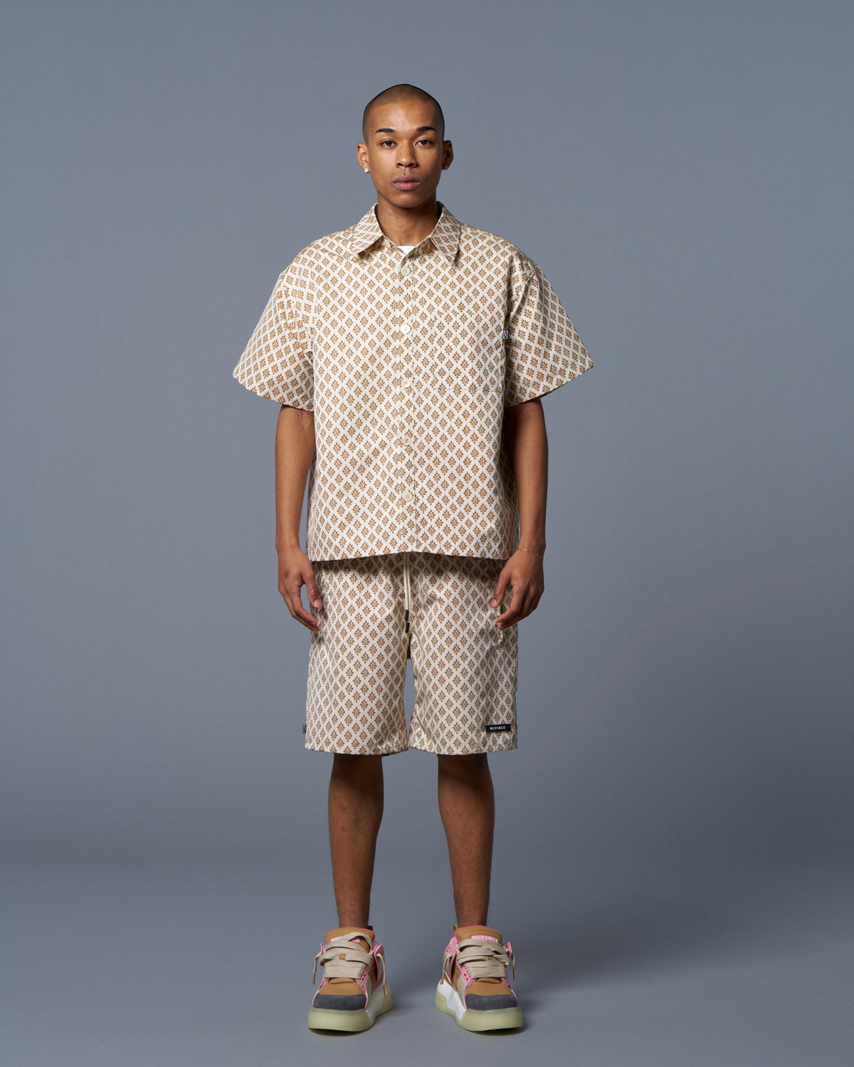 MONOGRAM S/S SHIRTS - CREAM
