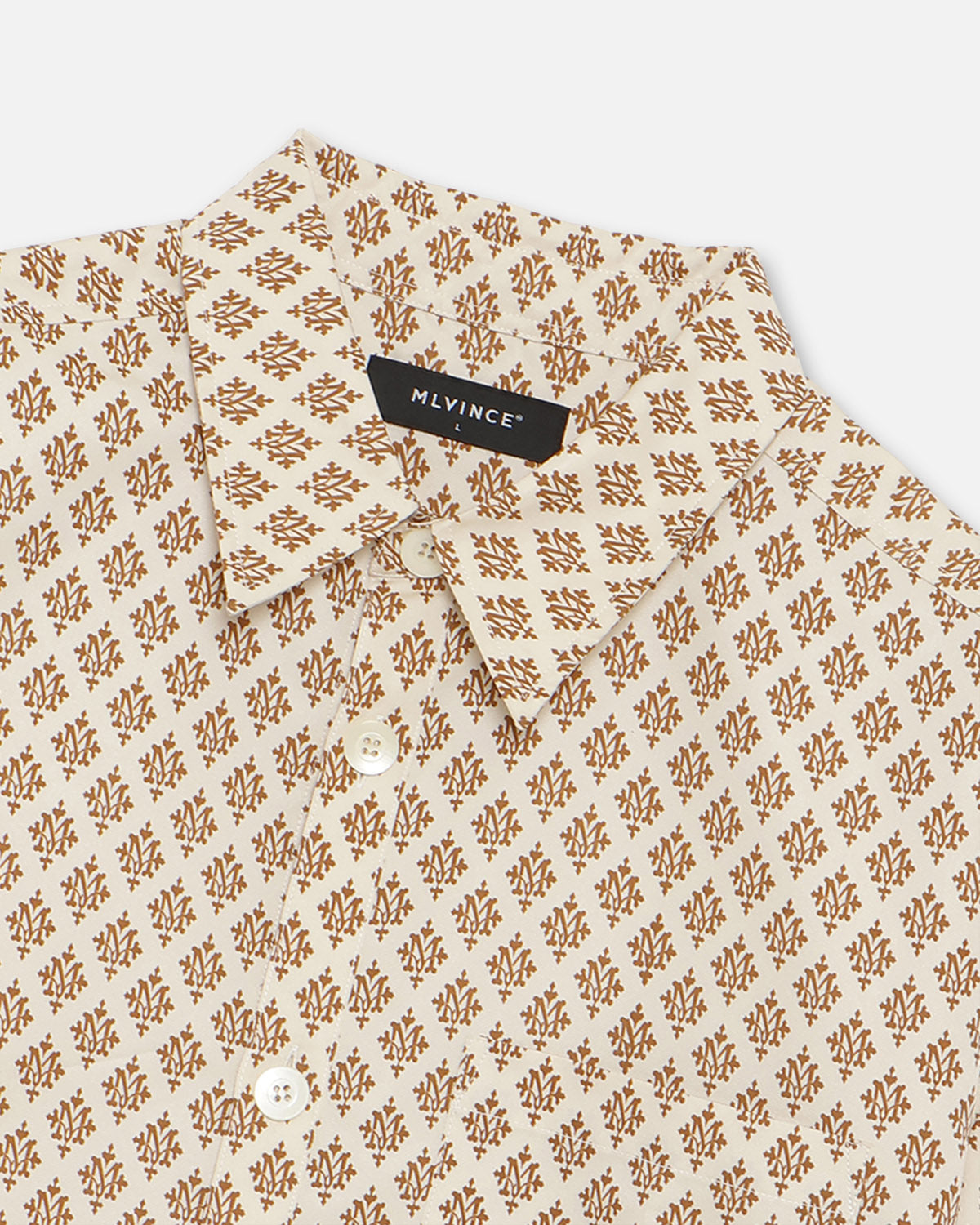 MONOGRAM S/S SHIRTS - CREAM