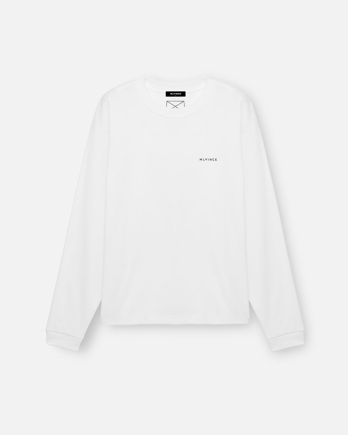 CLASSIC LOGO BOX LS TEE - WHITE
