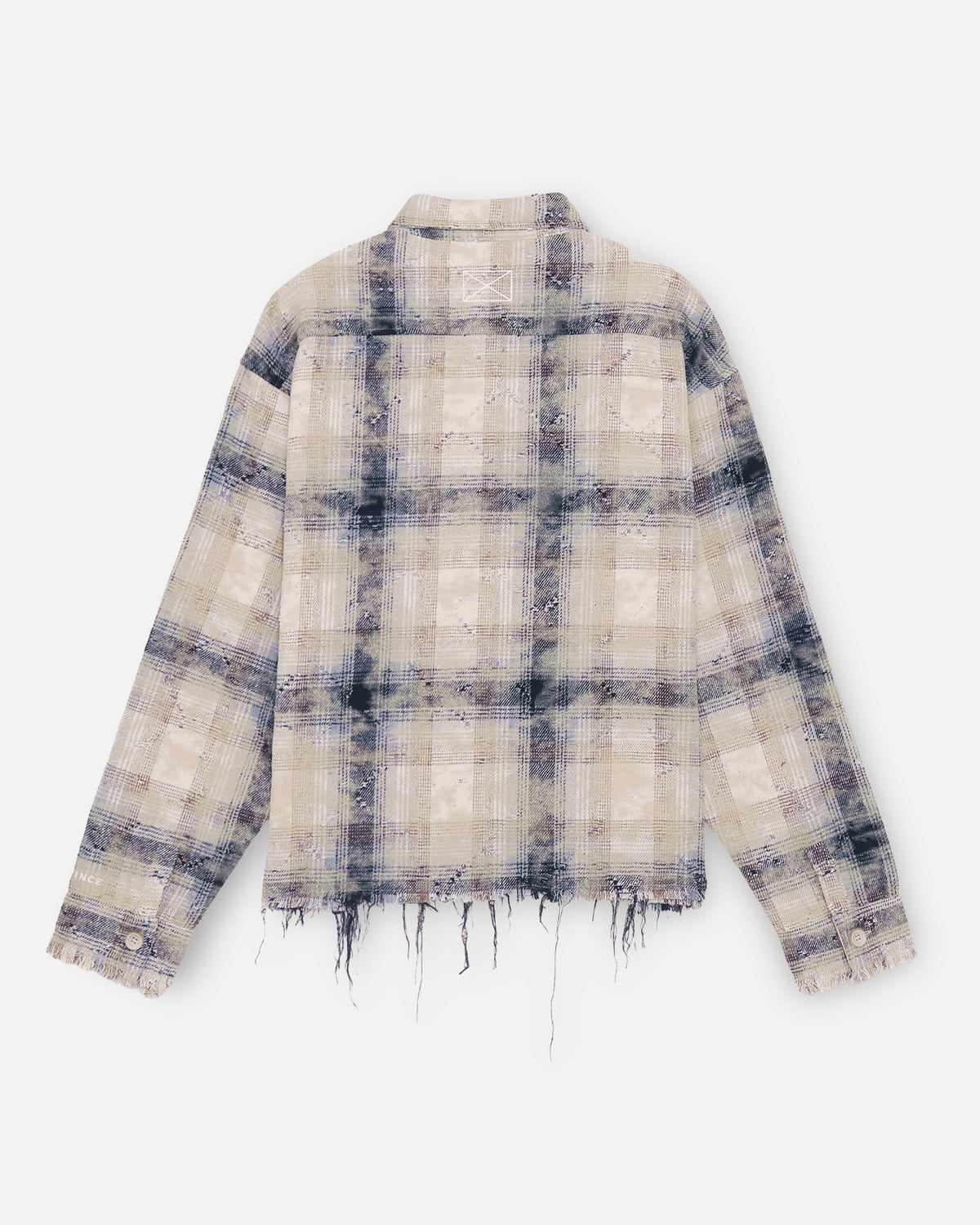 DISTRESSED CHECK SHIRTS - BLUE