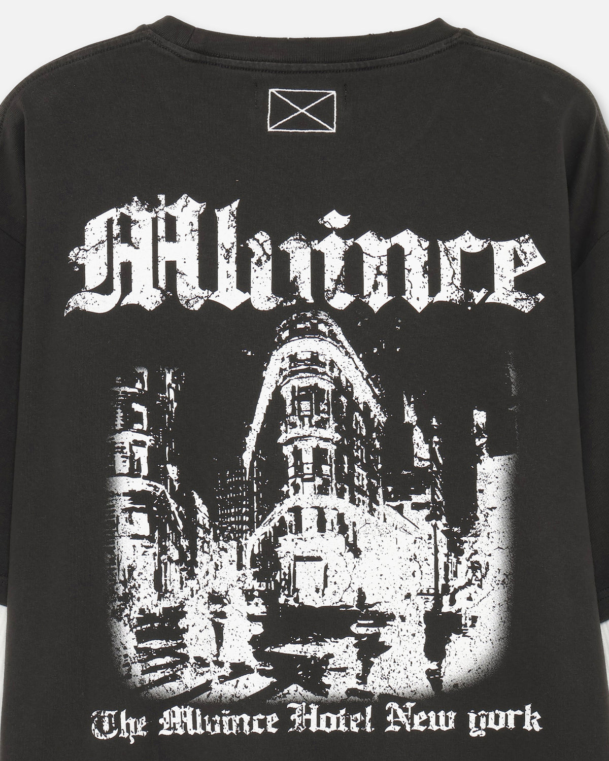 MLV HOTEL LAYERED LS TEE - WASHED BLACK