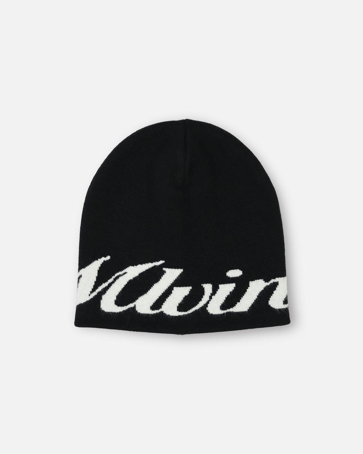 SCRIPT LOGO BEANIE - BLACK