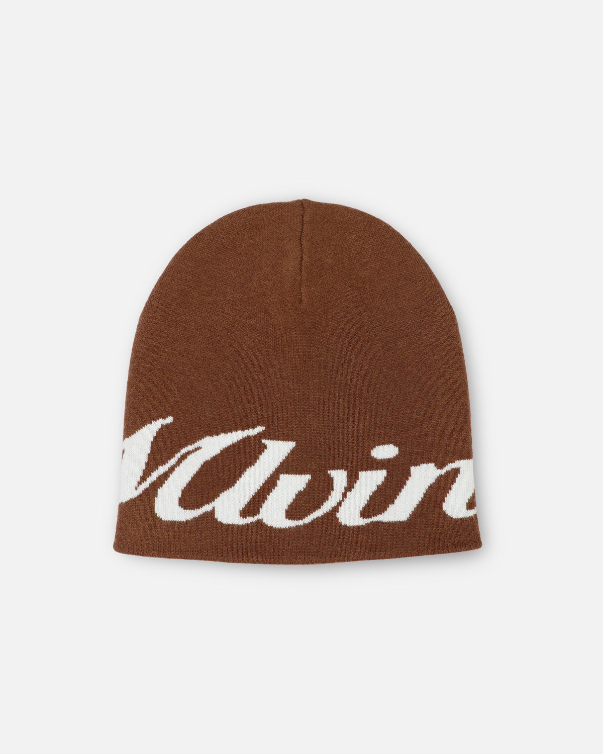 SCRIPT LOGO BEANIE - BROWN