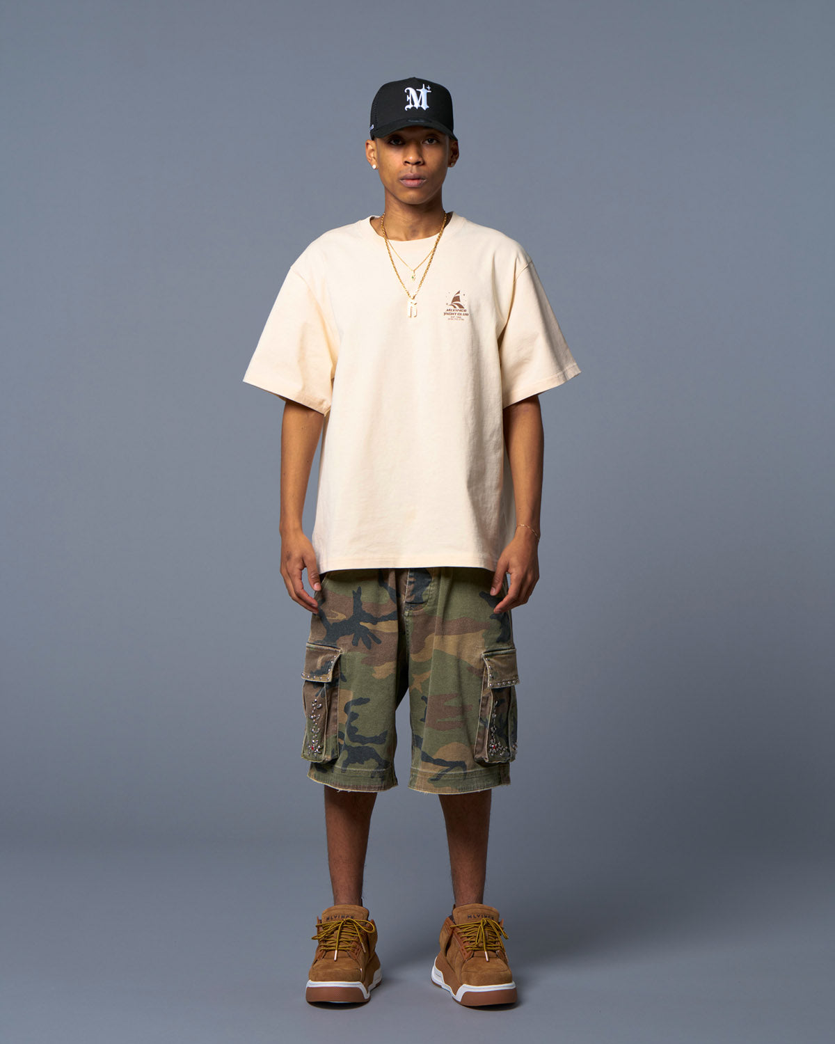 YACHT CLUB S/S TEE - BEIGE