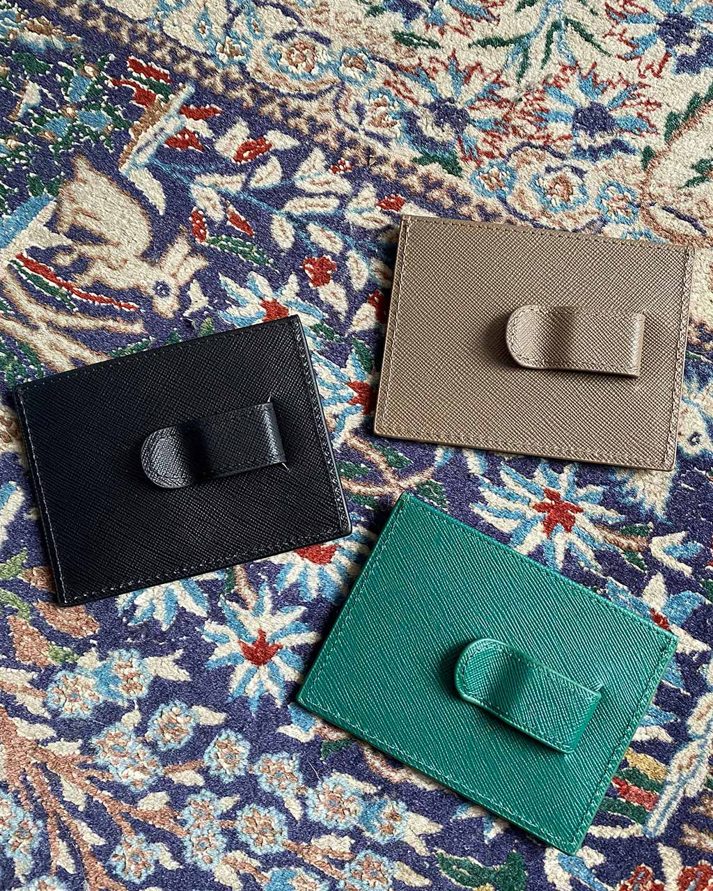 MONEY CLIP CARD CASE - MOCHA