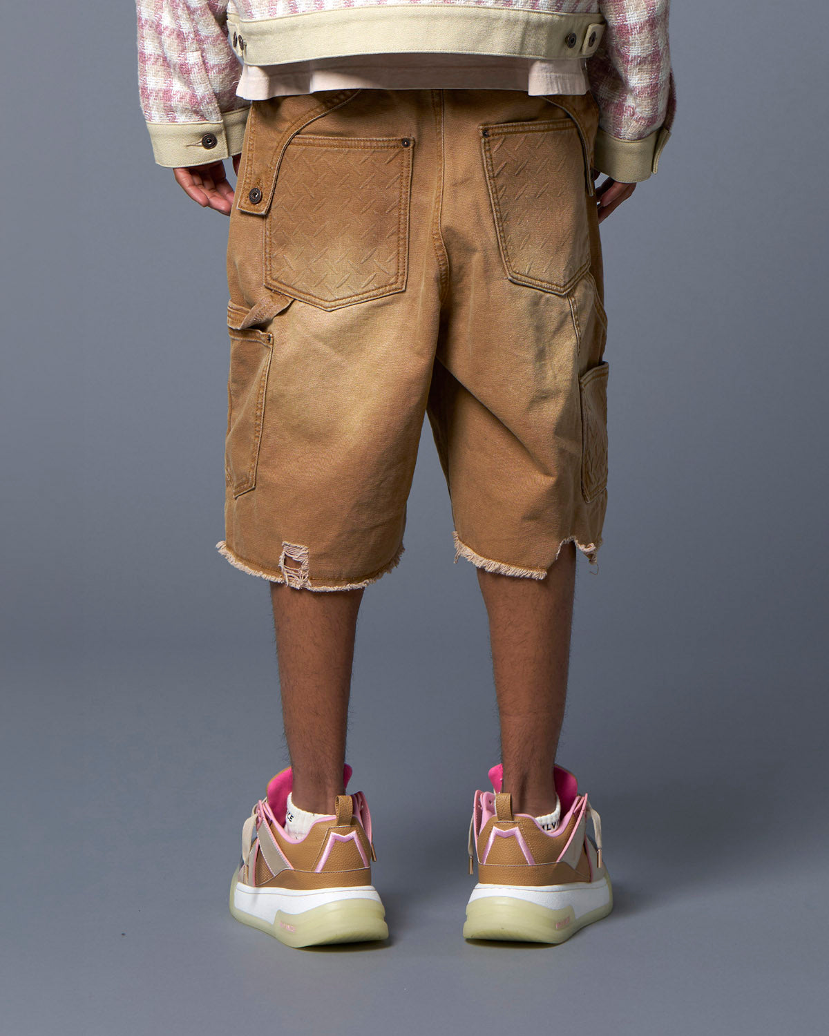 DOUBLE KNEE HOLSTER SHORTS - BEIGE