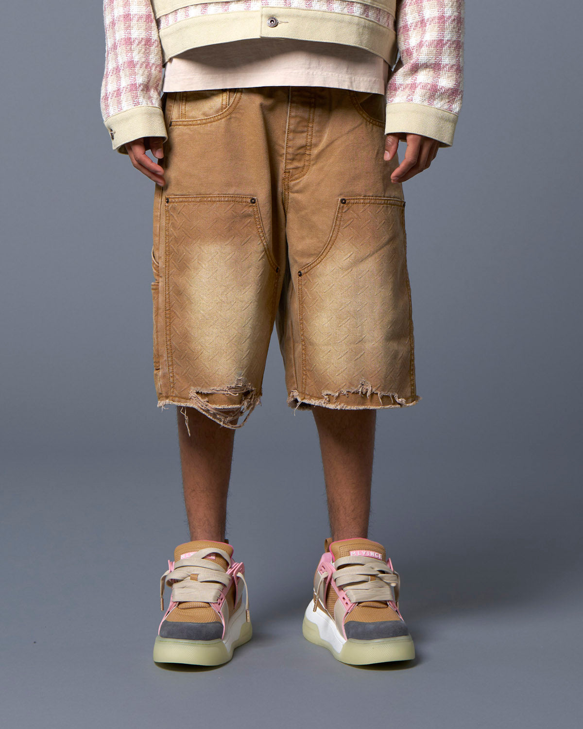 DOUBLE KNEE HOLSTER SHORTS - BEIGE