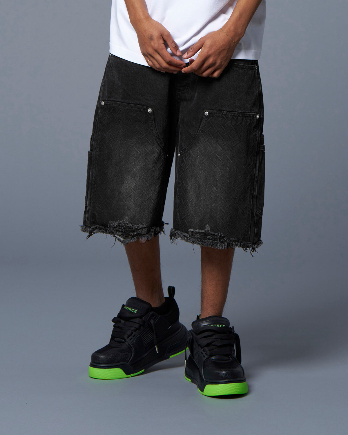 DOUBLE KNEE HOLSTER SHORTS - BLACK
