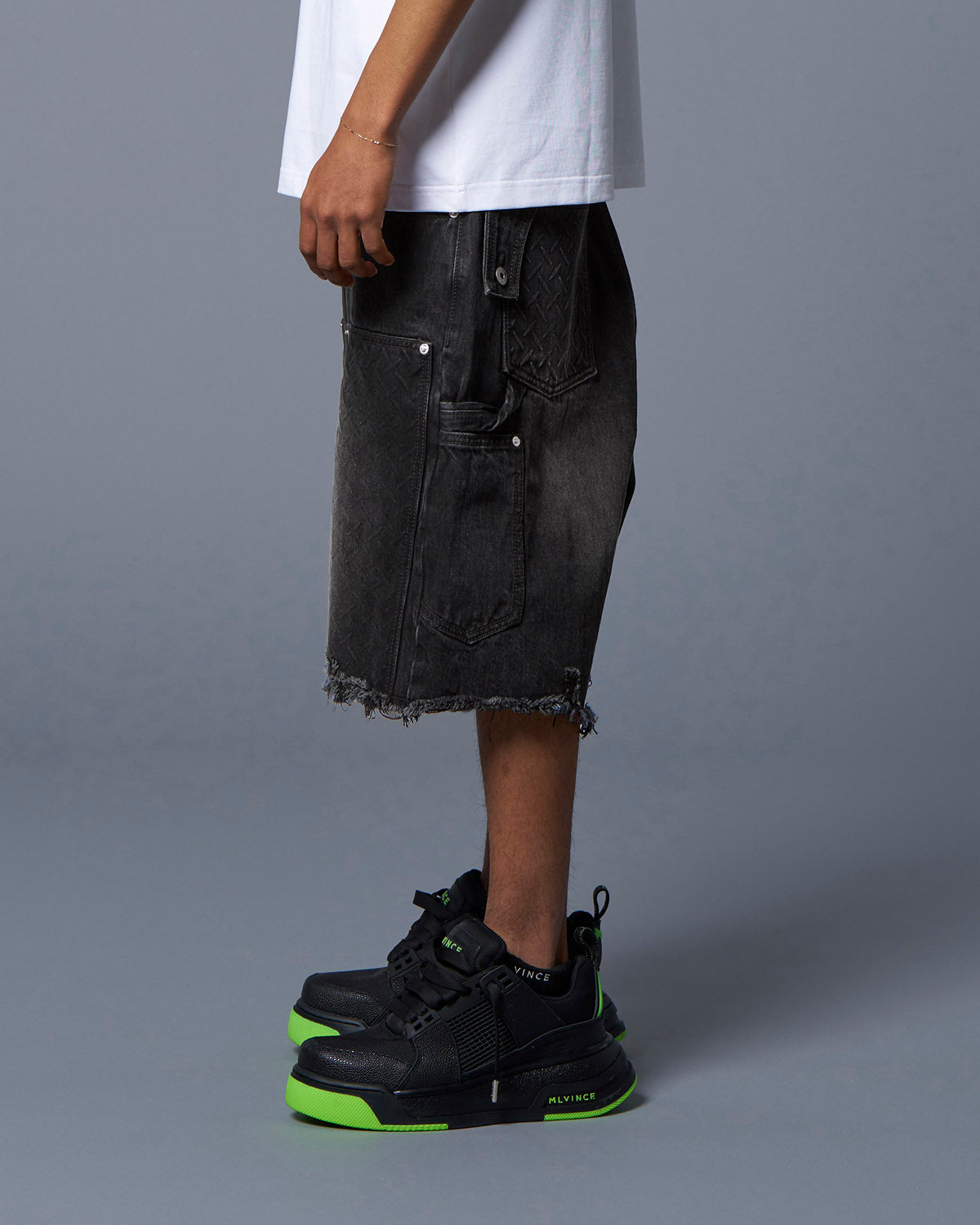 DOUBLE KNEE HOLSTER SHORTS - BLACK