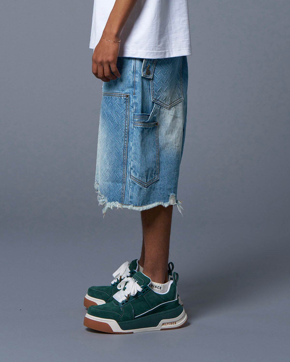 DOUBLE KNEE HOLSTER SHORTS - INDIGO