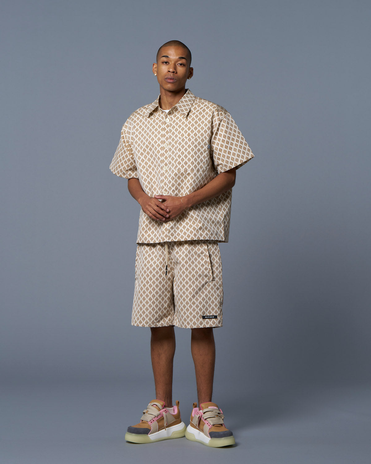 MONOGRAM S/S SHIRTS - CREAM