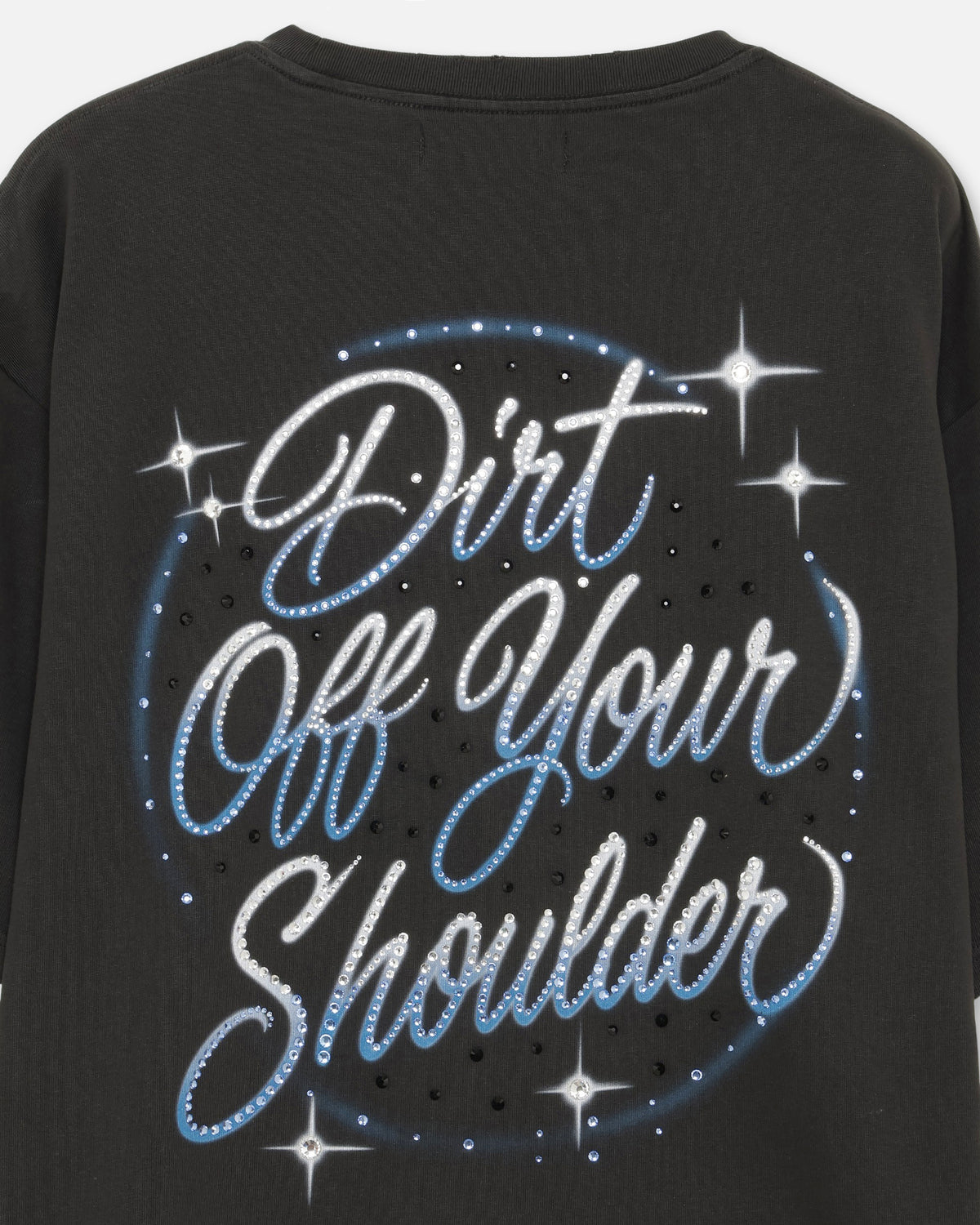 BKNY LAYERED LS TEE - WASHED BLACK