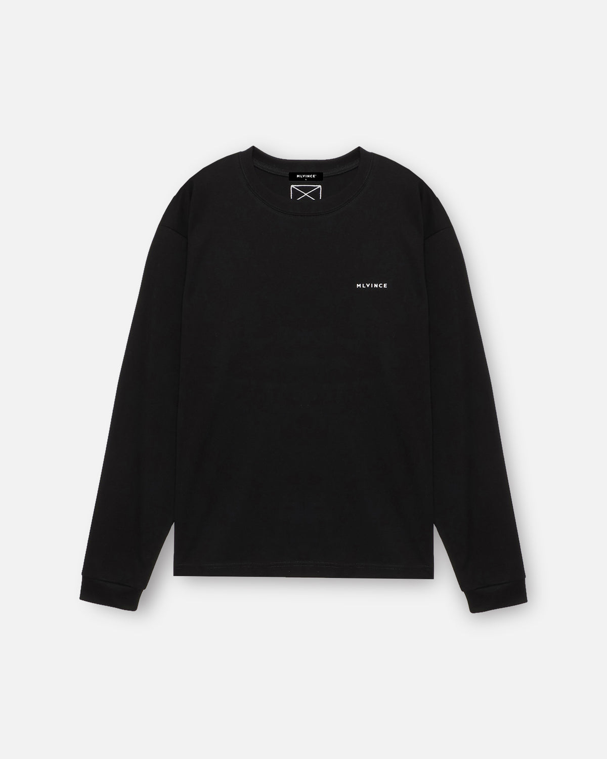 CLASSIC LOGO BOX LS TEE - BLACK