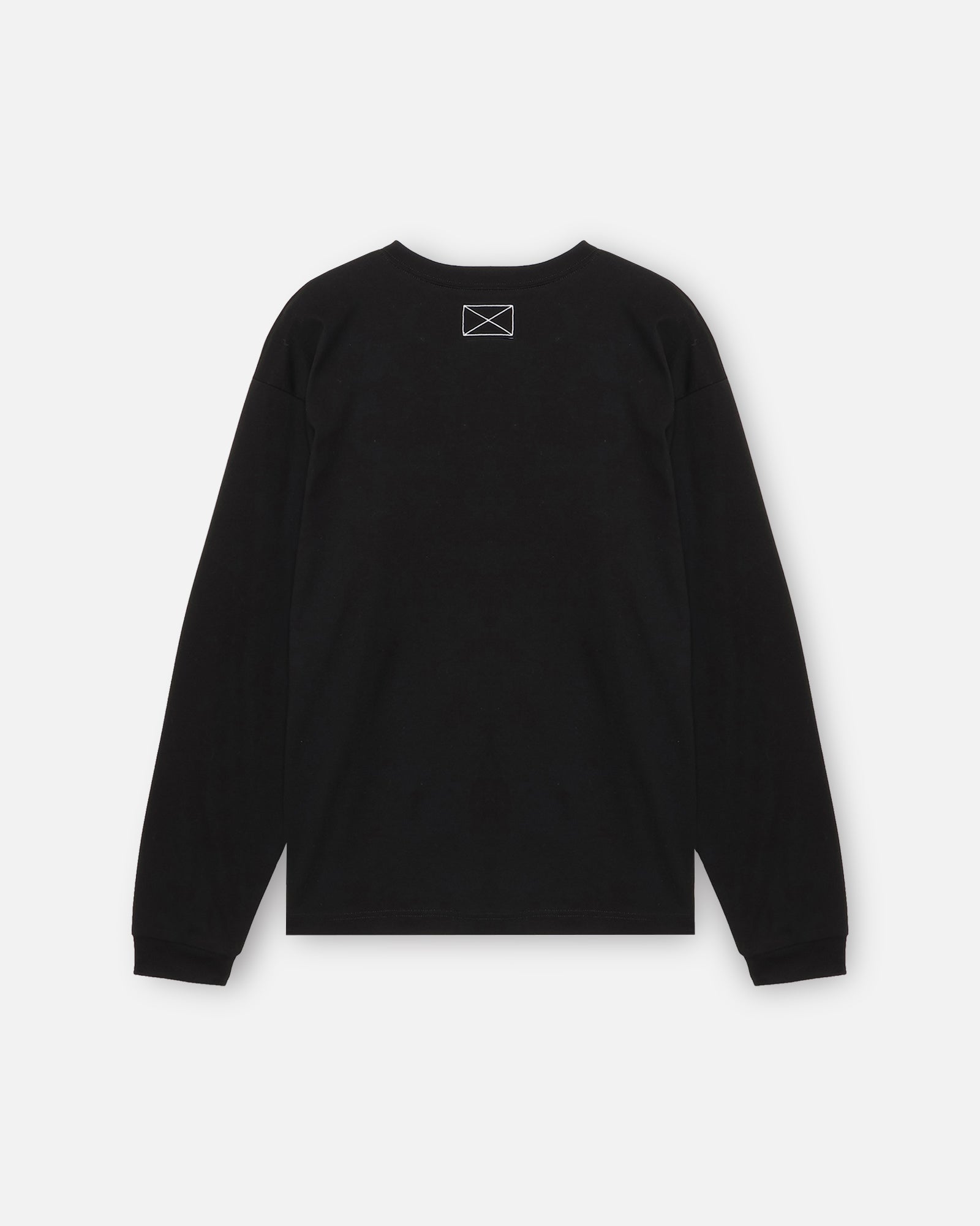 CLASSIC LOGO BOX LS TEE - BLACK