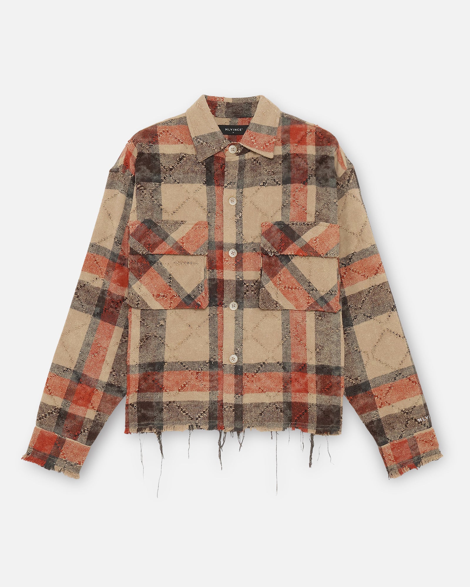 DISTRESSED CHECK SHIRTS - RED