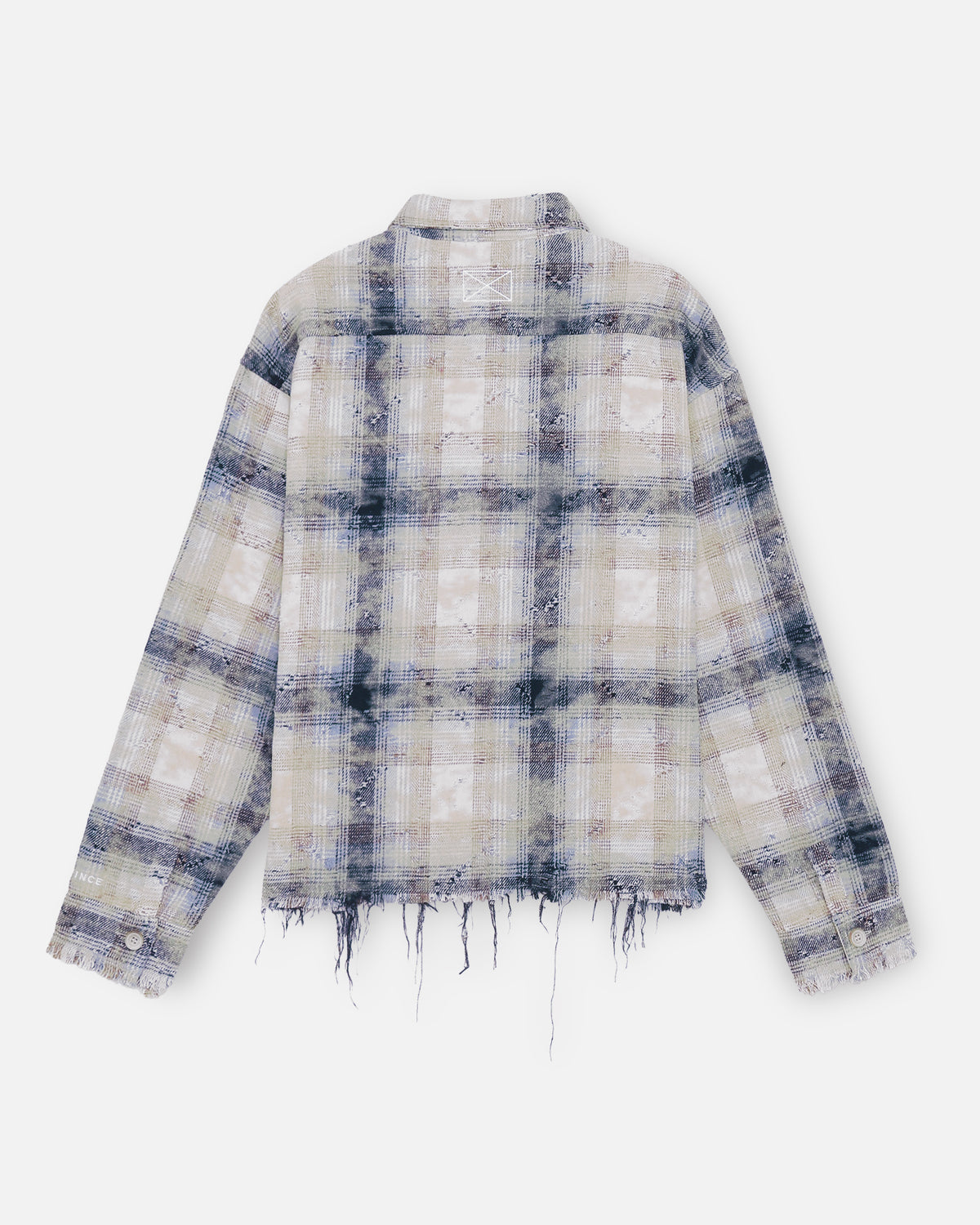 DISTRESSED CHECK SHIRTS - BLUE