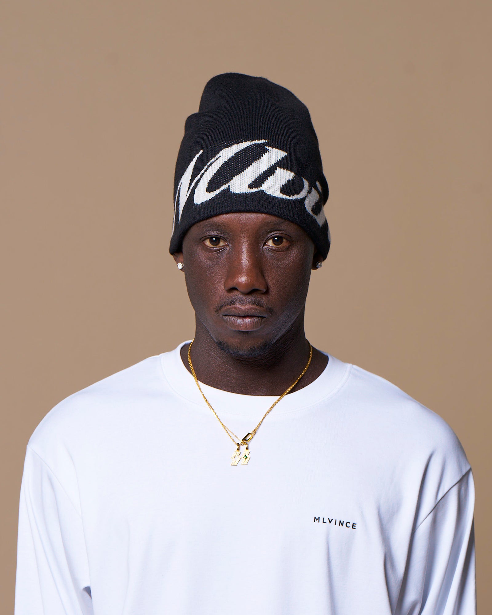 SCRIPT LOGO BEANIE - ORANGE