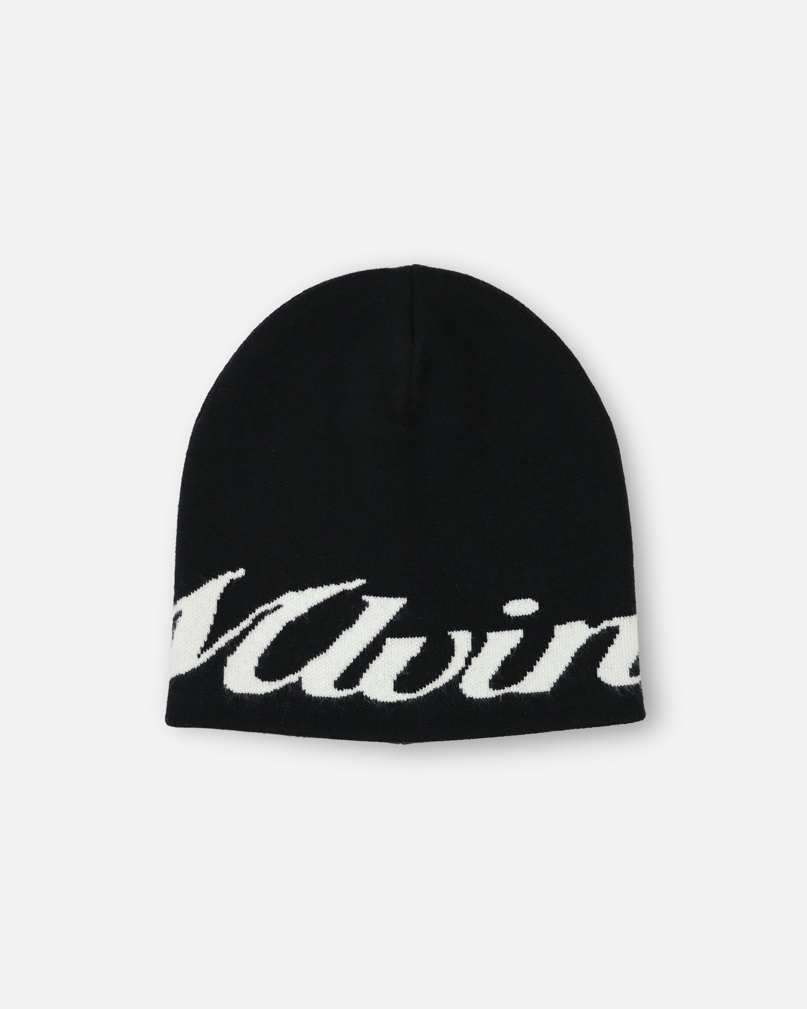 SCRIPT LOGO BEANIE - BLACK