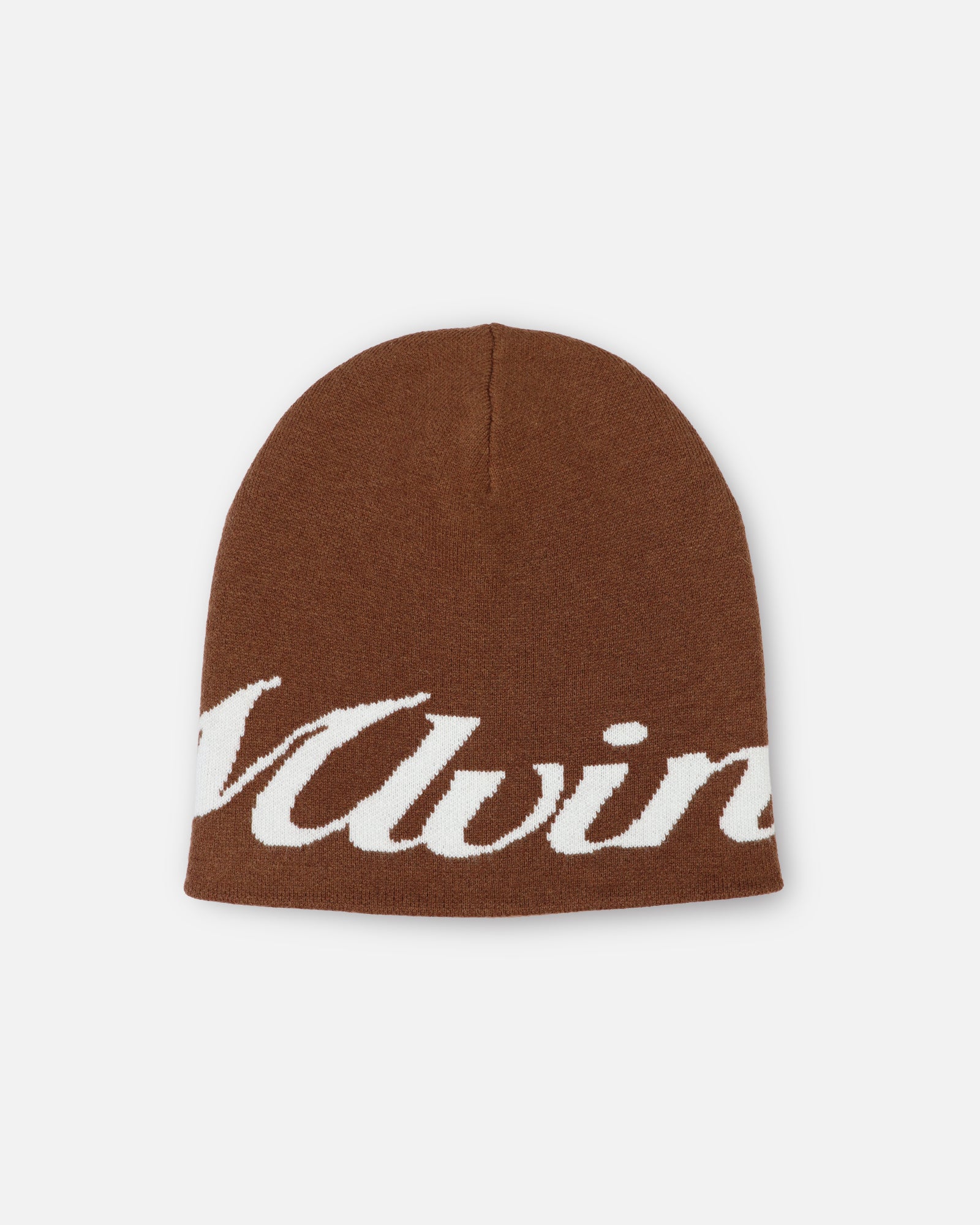SCRIPT LOGO BEANIE - BROWN