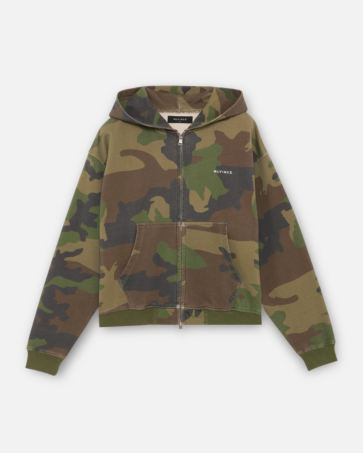 CLASSIC LOGO ZIP UP HOODY - WOODLAND