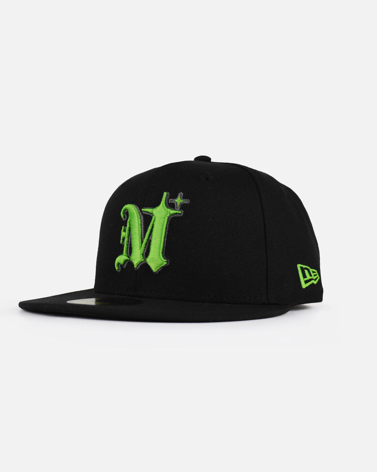 NEW ERA® 59FIFTY AUTHENTIC LOGO CAP - BLACK / LIME