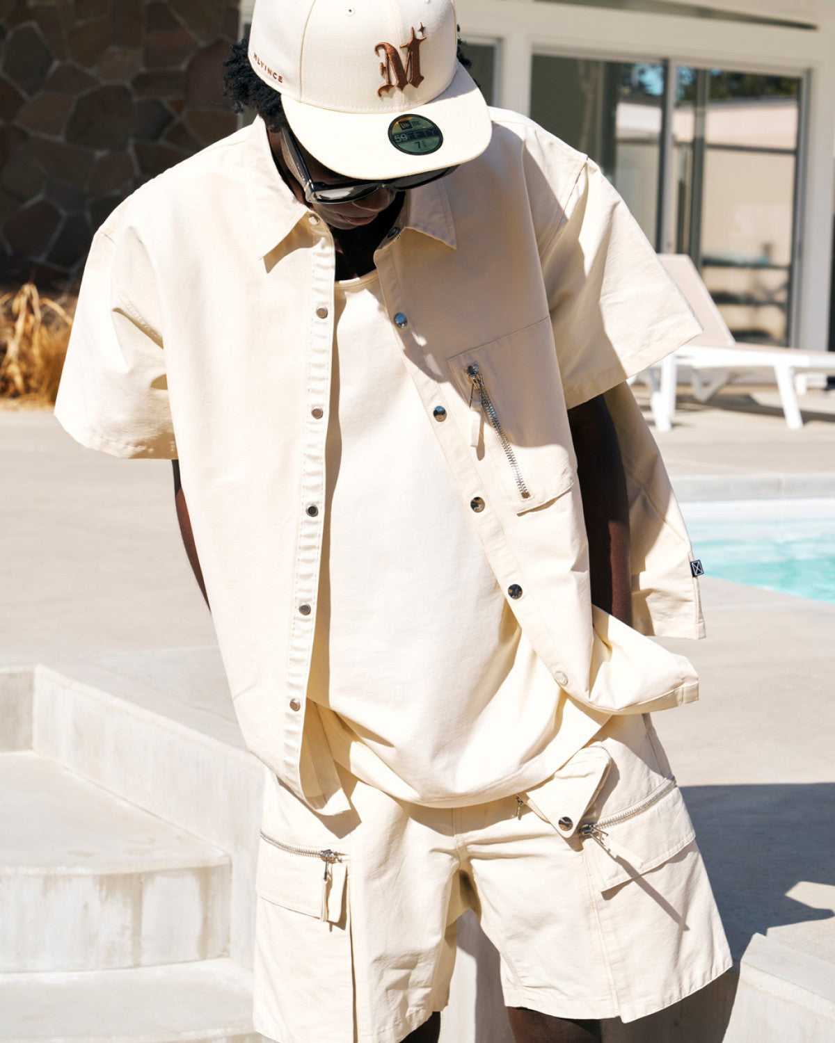 NEW ERA® 59FIFTY AUTHENTIC LOGO CAP - CREAM