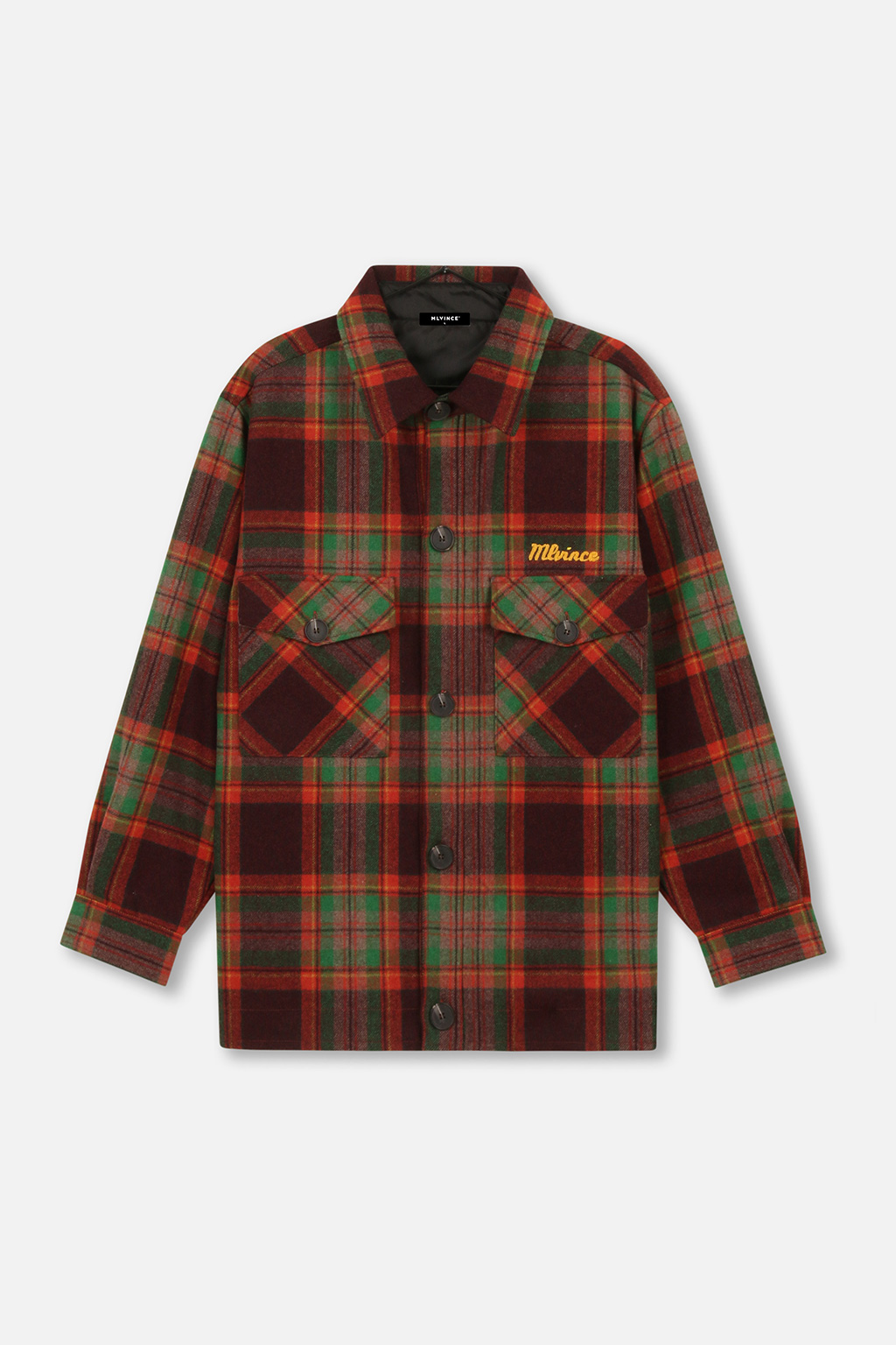 WOOL CHECK JACKET - RED - MLVINCE