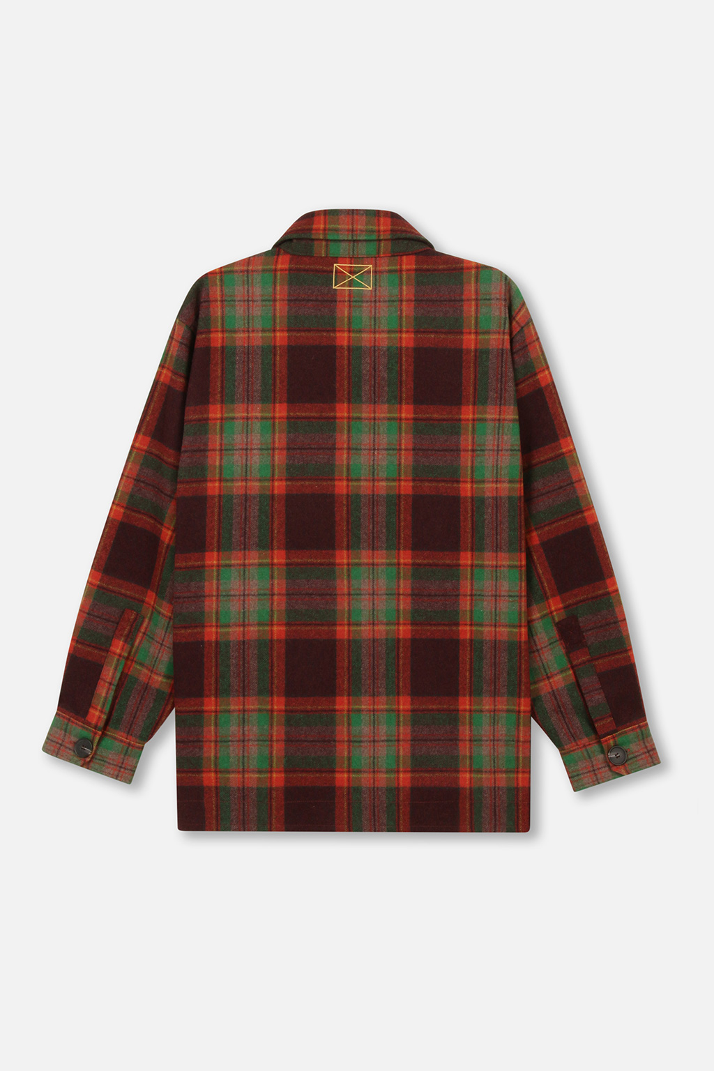 WOOL CHECK JACKET - RED - MLVINCE