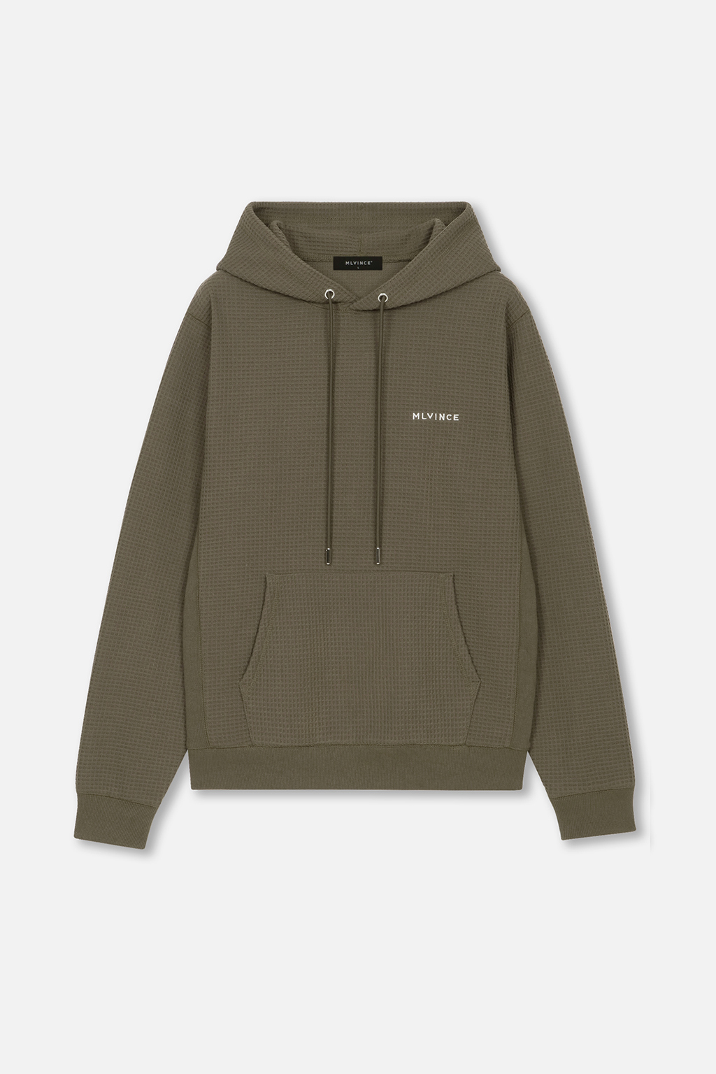 WAFFLE HOODY - OLIVE - MLVINCE