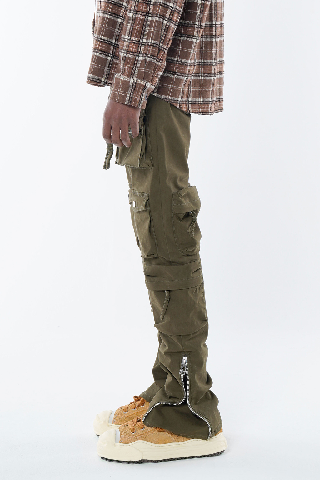 TYPE-2 SLIM CARGO PANTS - OLIVE