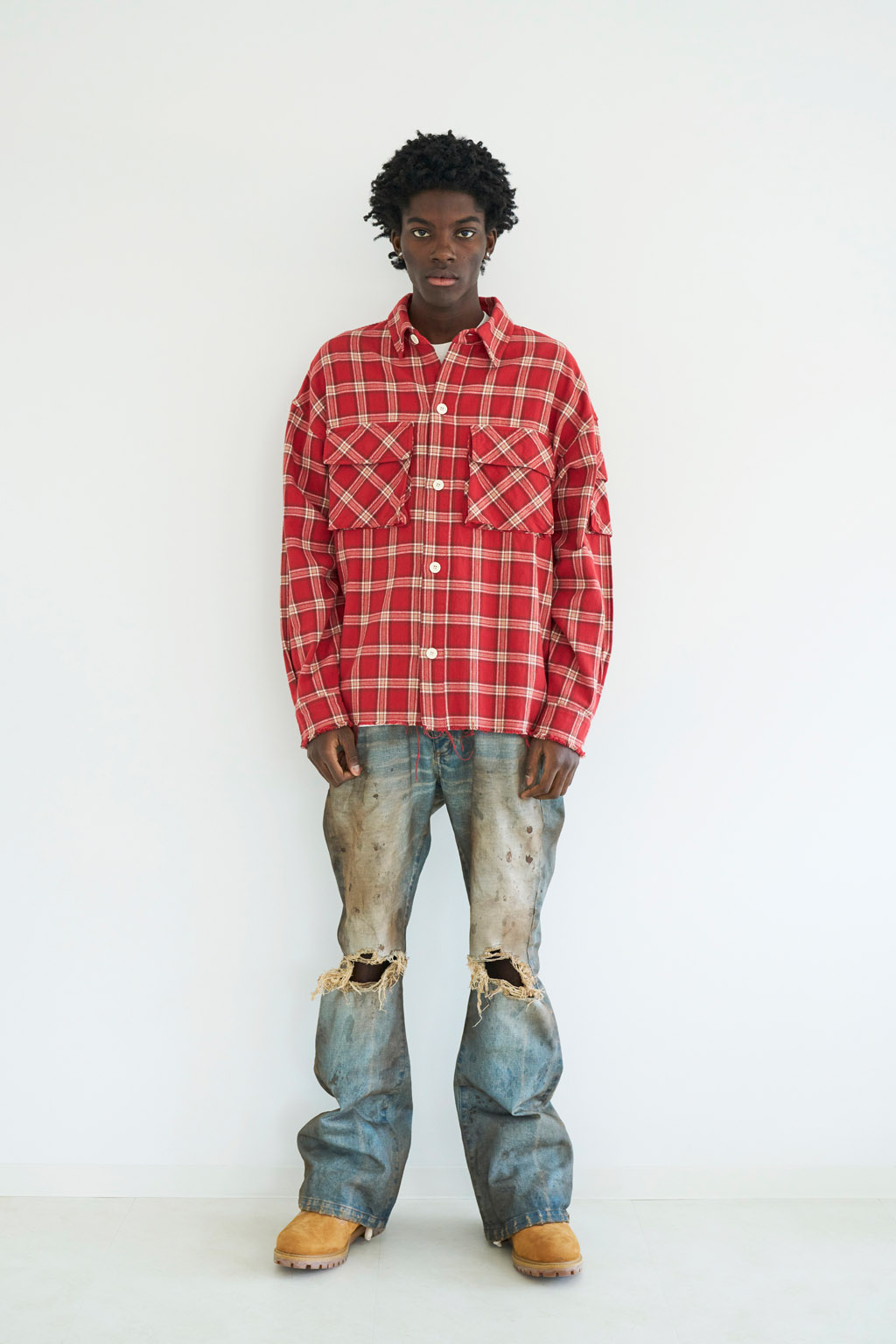 MILITARY CHECK SHIRTS - YELLOW - MLVINCE