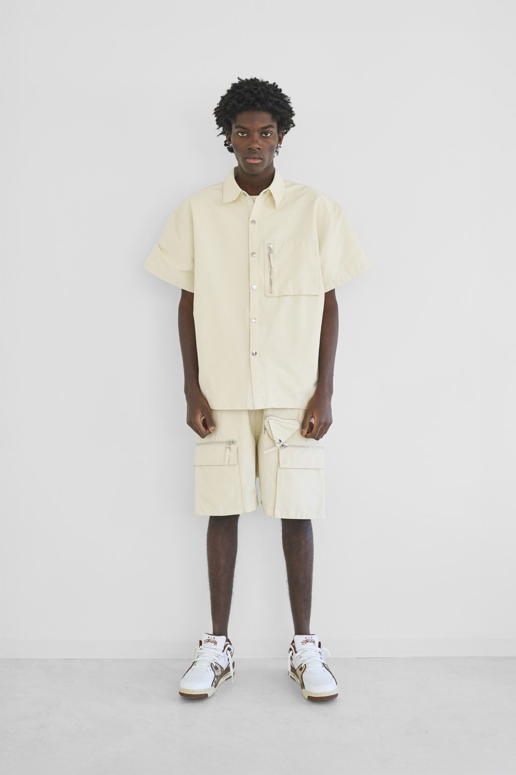 トップス MLVINCE NYLON S/S SHIRTS NYLON S/S SHIRTS - BLACK - MLVINCE