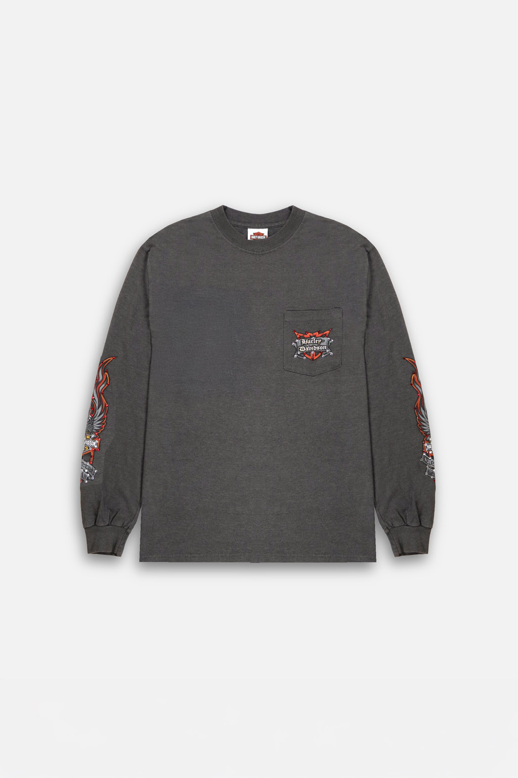 HARLEY POCKET EMBLEM LS TEE - 相当サイズ:S - MLVINCE