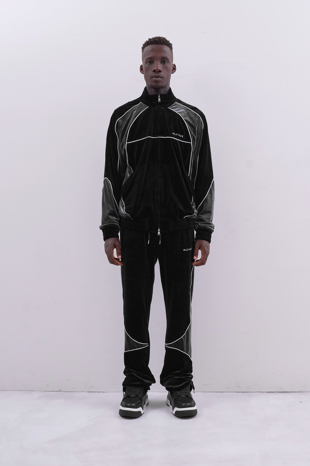 トップス 00s fur Velor track jacket black Y2K Leather jacket streetwear | Y2K Streetwear | y2k streetwear